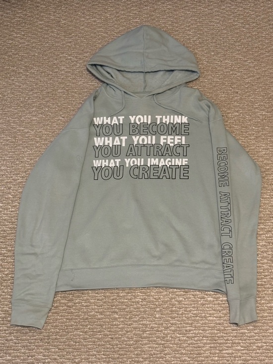 Cold Crush Tops - Cold Crush Sage Green Motivational Graphic Hoodie